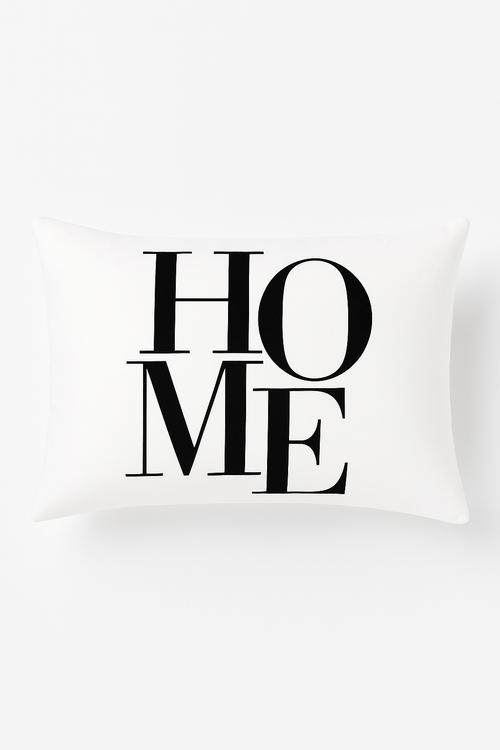housse de coussin géométrique marbré noir et blanc 30 x 50 cm