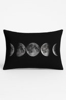 housse de coussin géométrique marbré noir et blanc 30 x 50 cm