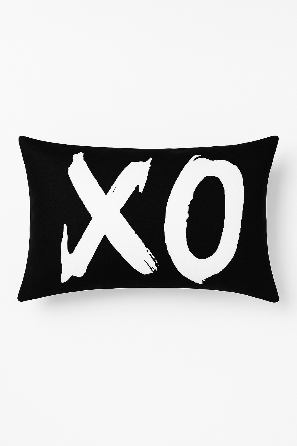 housse de coussin géométrique marbré noir et blanc 30 x 50 cm
