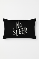 housse de coussin géométrique marbré noir et blanc 30x50 cm