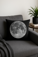 housse de coussin géométrique marbré noir et blanc 30x50 cm