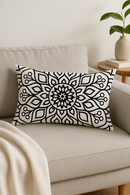 housse de coussin géométrique motif mandala 30 x 50 cm élégant