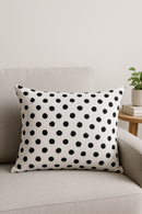 housse de coussin géométrique noir et blanc 30 x 50 cm