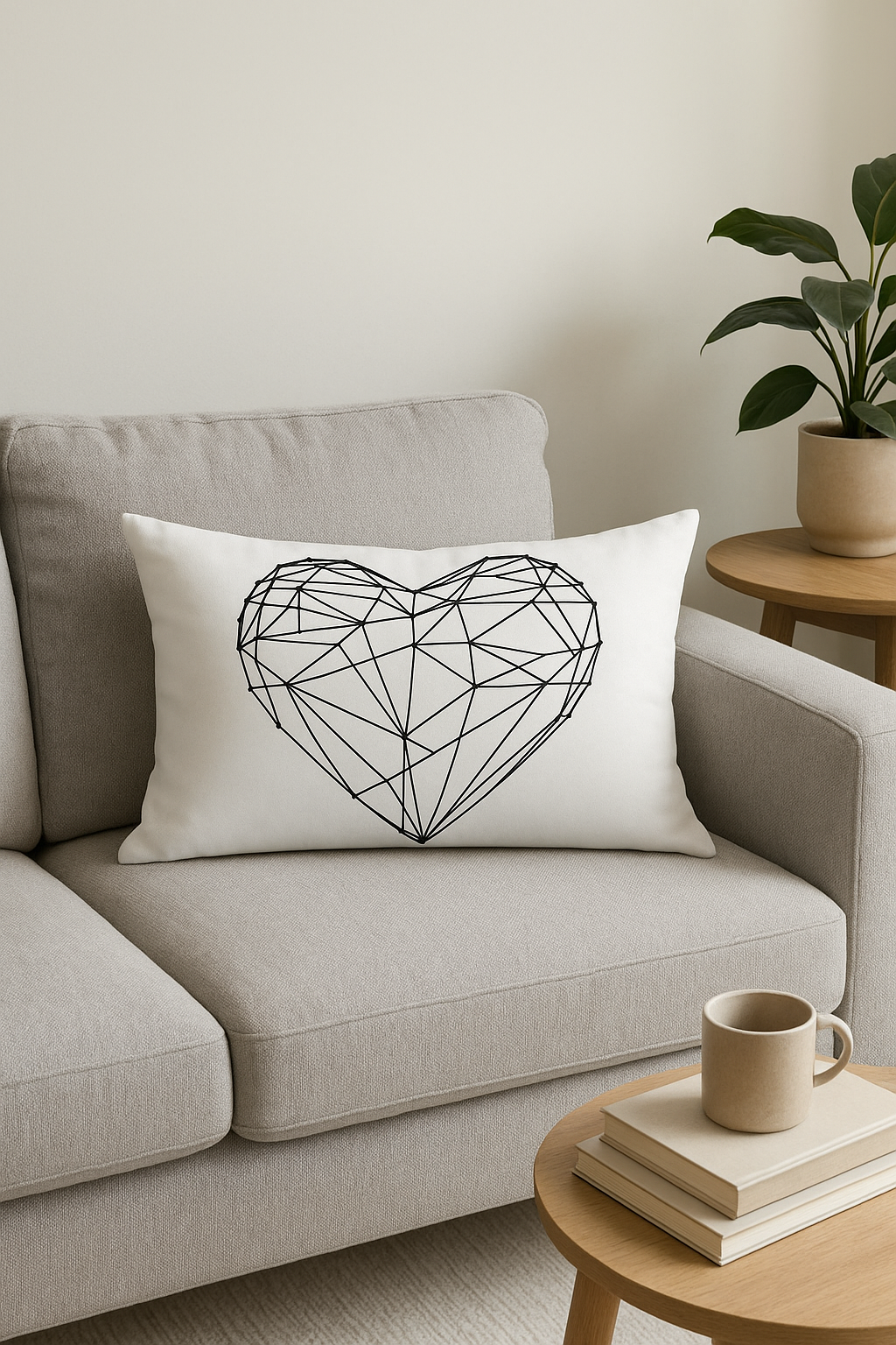housse de coussin géométrique noir et blanc 30 x 50 cm
