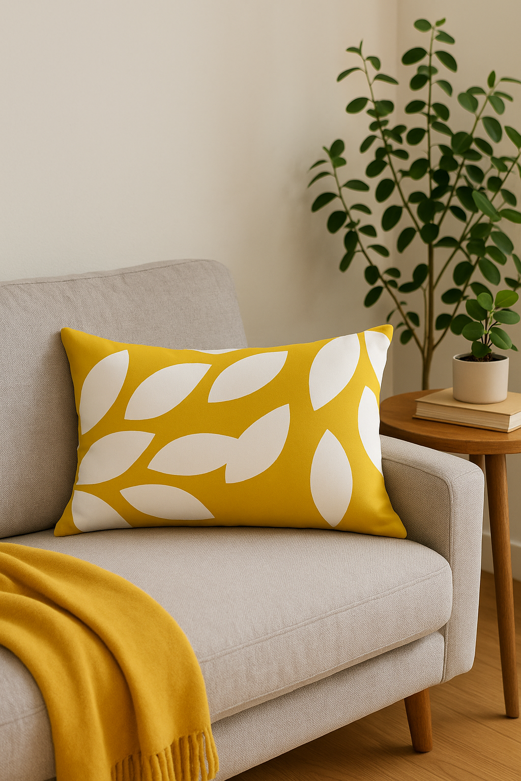 housse de coussin géométrique nordique rayée 30 x 50 cm - vue 3 sur 2