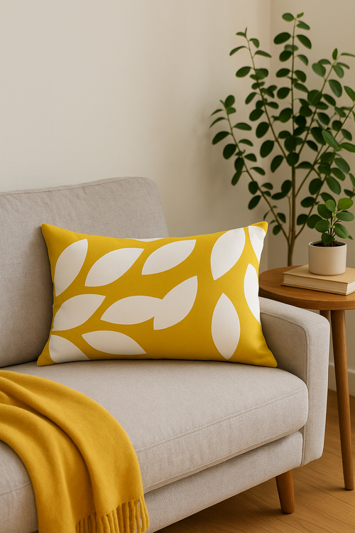 housse de coussin géométrique nordique rayée 30 x 50 cm