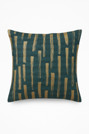 housse de coussin géométrique style ethnique couleur or luxueuse
