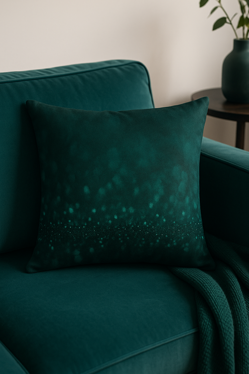 housse de coussin géométrique style ethnique or clair décoratif - vue 2 sur 2