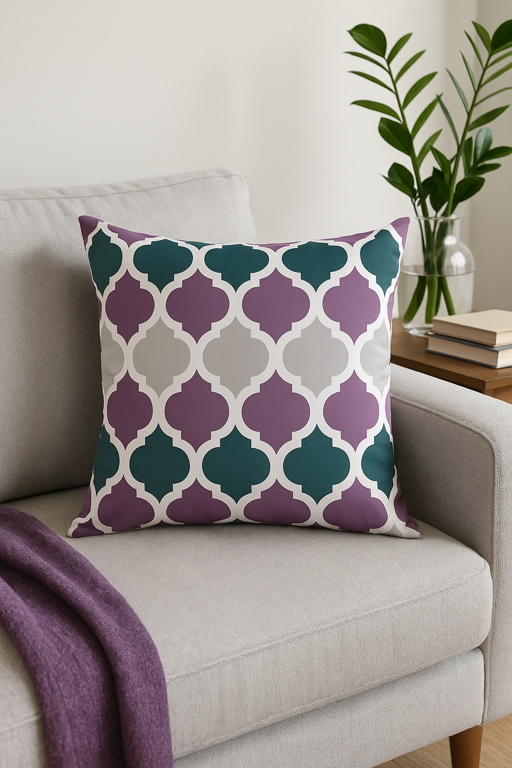 housse de coussin imperméable colorée pour extérieur 50 x 70 cm