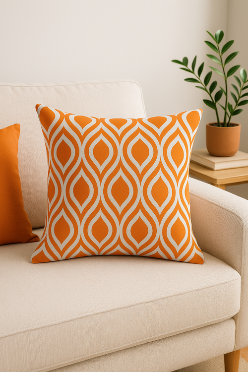housse de coussin imperméable imprimée pour extérieur jardin terrasse - vue 2 sur 2