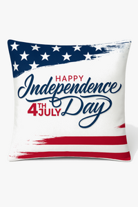 housse de coussin imprimée love usa pour le jour de l'indépendance