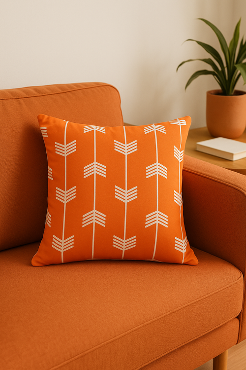 housse de coussin imprimée imperméable pour extérieur 40 à 60 cm - vue 2 sur 2