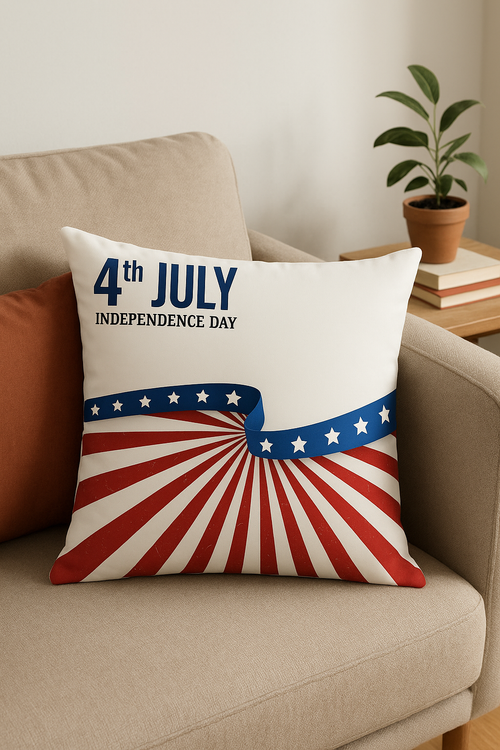 housse de coussin imprimée love usa décoration indépendante festive