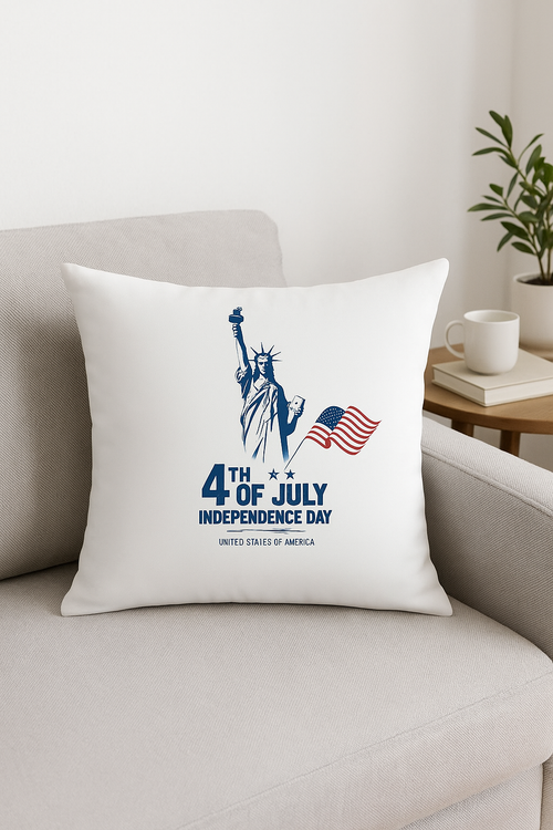 housse de coussin imprimée love usa pour décoration intérieure