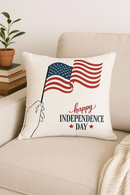 housse de coussin imprimée love usa pour le jour de l'indépendance