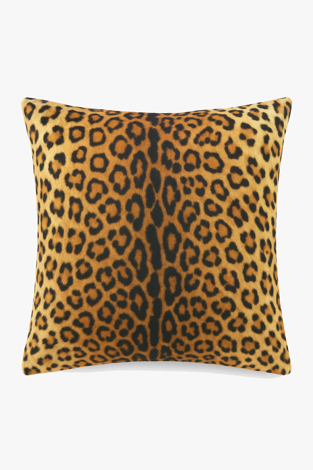 housse de coussin léopard en peluche courte 45x45 60x60 cm