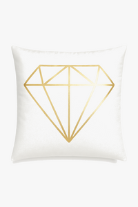 housse de coussin moderne motif géométrique feuille verte