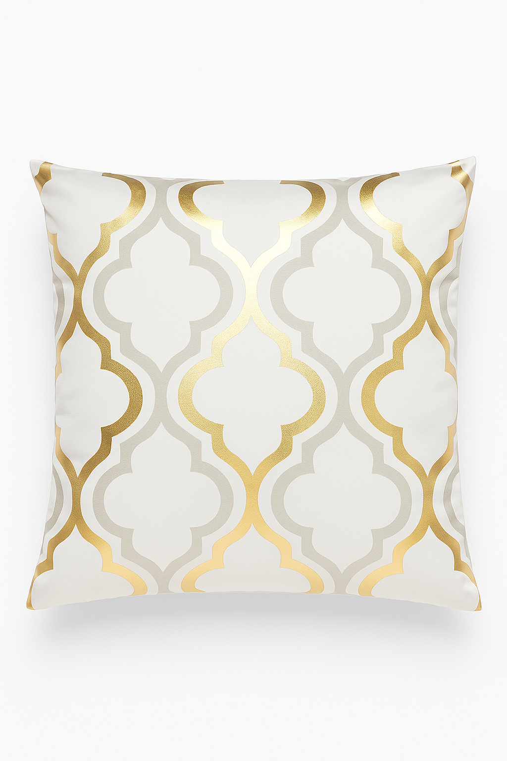 housse de coussin moderne motif géométrique feuilles pour canapé