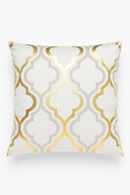 housse de coussin moderne motif géométrique feuilles pour canapé