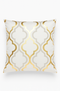 housse de coussin moderne motif géométrique feuilles pour canapé