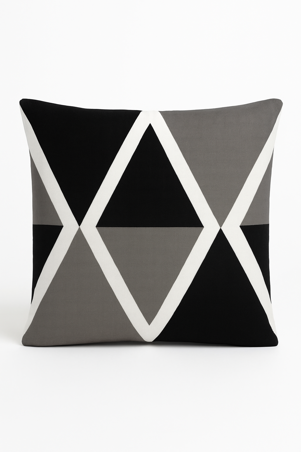 housse de coussin moderne noir et blanc géométrique décoratif