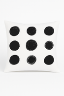 housse de coussin moderne noir et blanc géométrique décorative