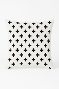 housse de coussin moderne noir et blanc géométrique décorative