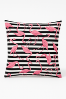 housse de coussin motif flamant rose style tropical décoratif