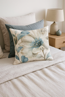 housse de coussin motif floral feuilles de ginkgo