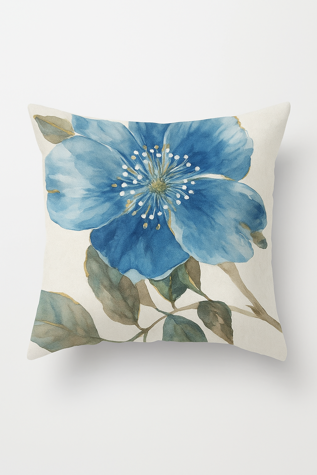 housse de coussin motif floral ginkgo pour canapé et chambre