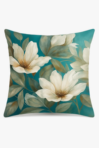 housse de coussin à motif floral ginkgo pour décoration intérieure