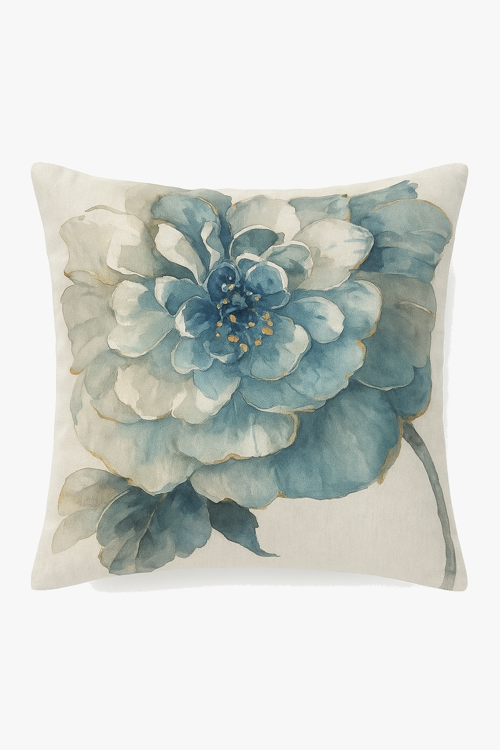 housse de coussin motif floral ginkgo pour salon et chambre