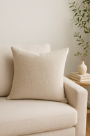 housse de coussin personnalisée en lin épais uni différentes tailles disponibles