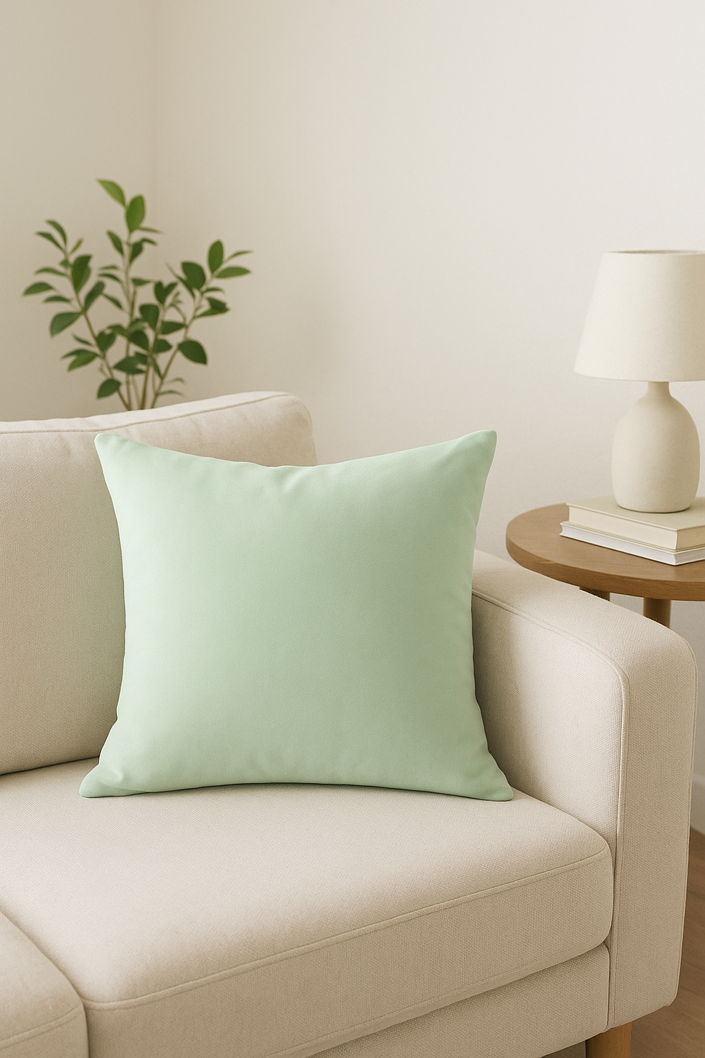 housse de coussin personnalisée en peluche douce minimaliste