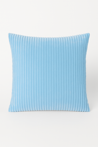 housse de coussin rayée en velours personnalisable 65x65 ou 70x70 cm