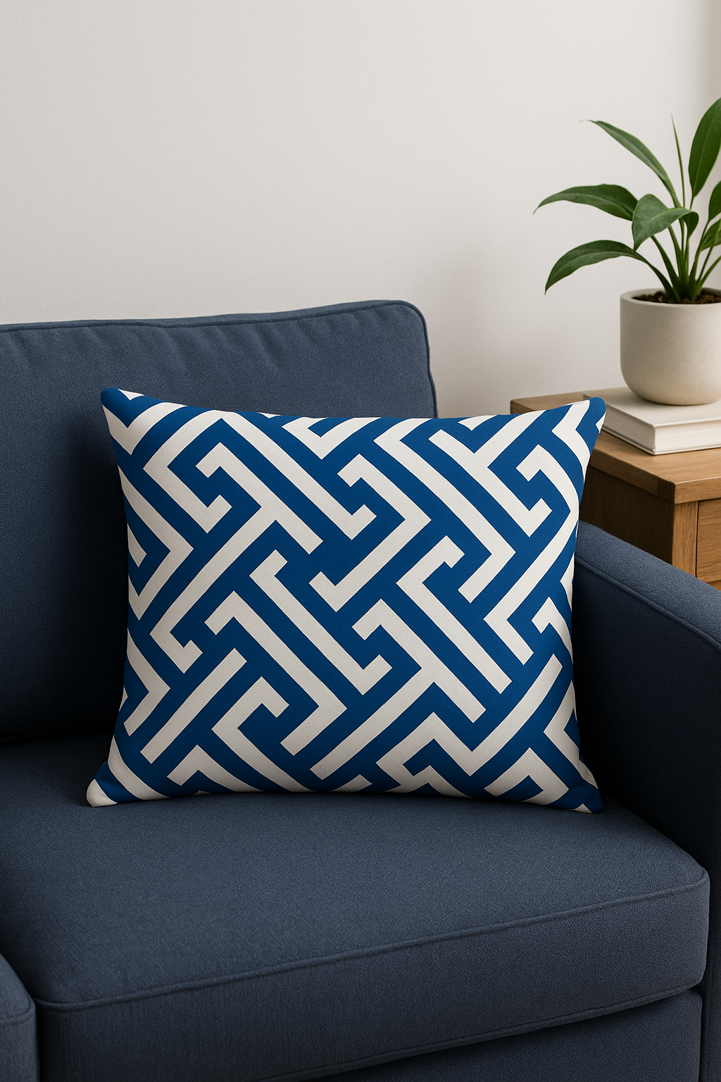 housse de coussin rectangulaire animaux marins bleus 30 x 50 cm