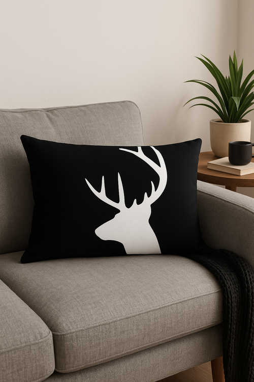 housse de coussin rectangulaire géométrique colorée 30 x 50 cm - vue 2 sur 2