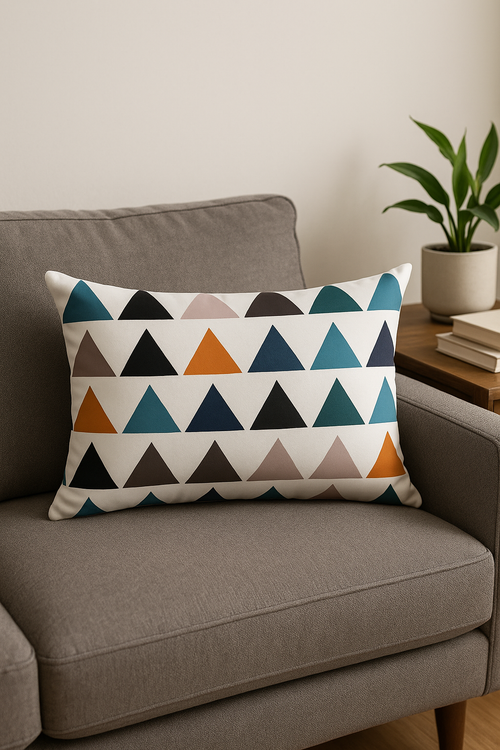 housse de coussin rectangulaire géométrique nordique colorée 30x50 cm
