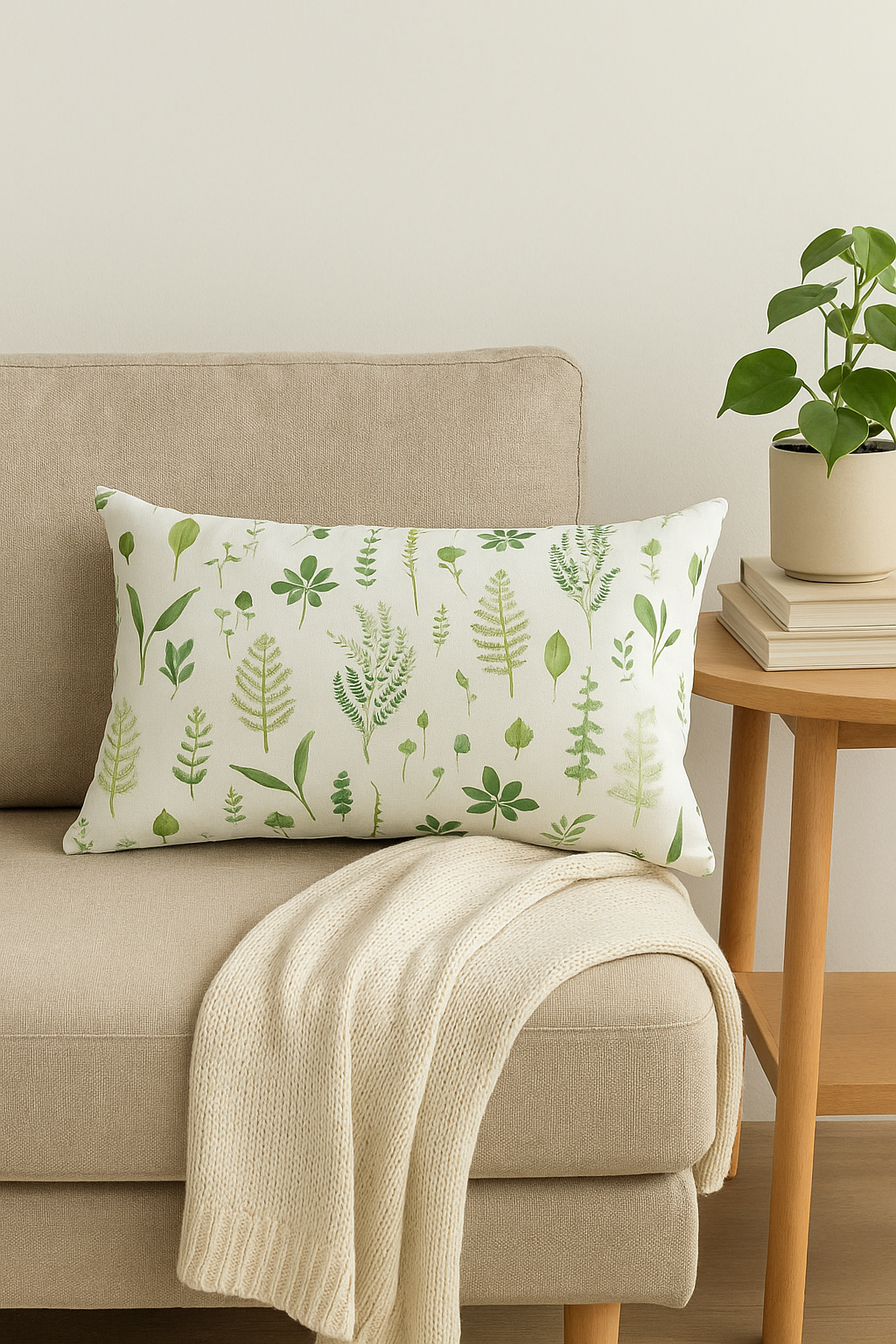 housse de coussin rectangulaire motif fleurs tropicales 30 x 50 cm - vue 3 sur 2