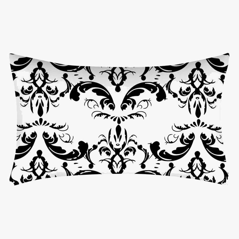 housse de coussin rectangulaire motif mandala géométrique 30 x 50 cm