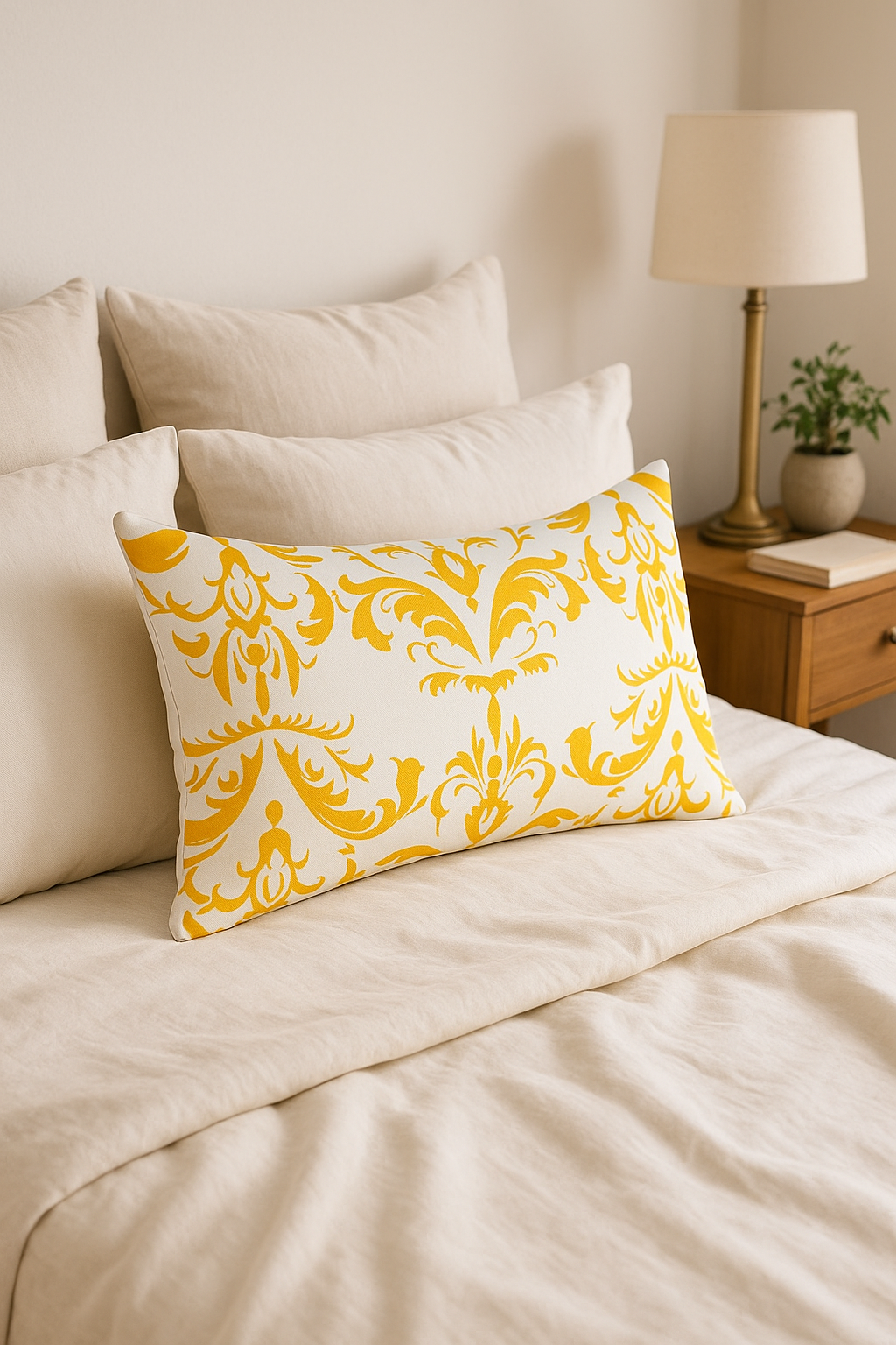 housse de coussin rectangulaire motif mandala géométrique élégant 30x50 cm - vue 3 sur 2