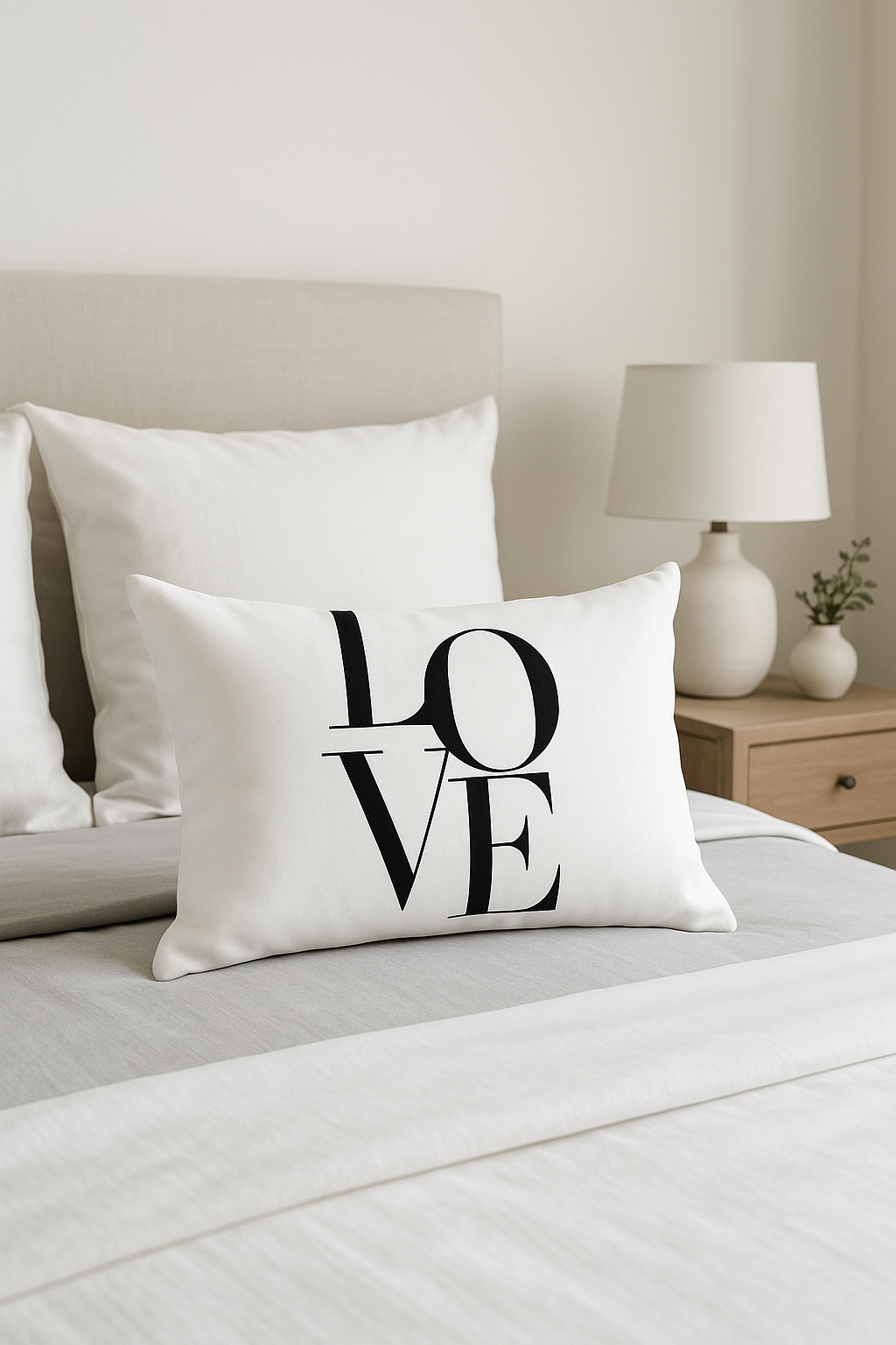 housse de coussin rectangulaire noir et blanc marbré 30 x 50 cm - vue 2 sur 2
