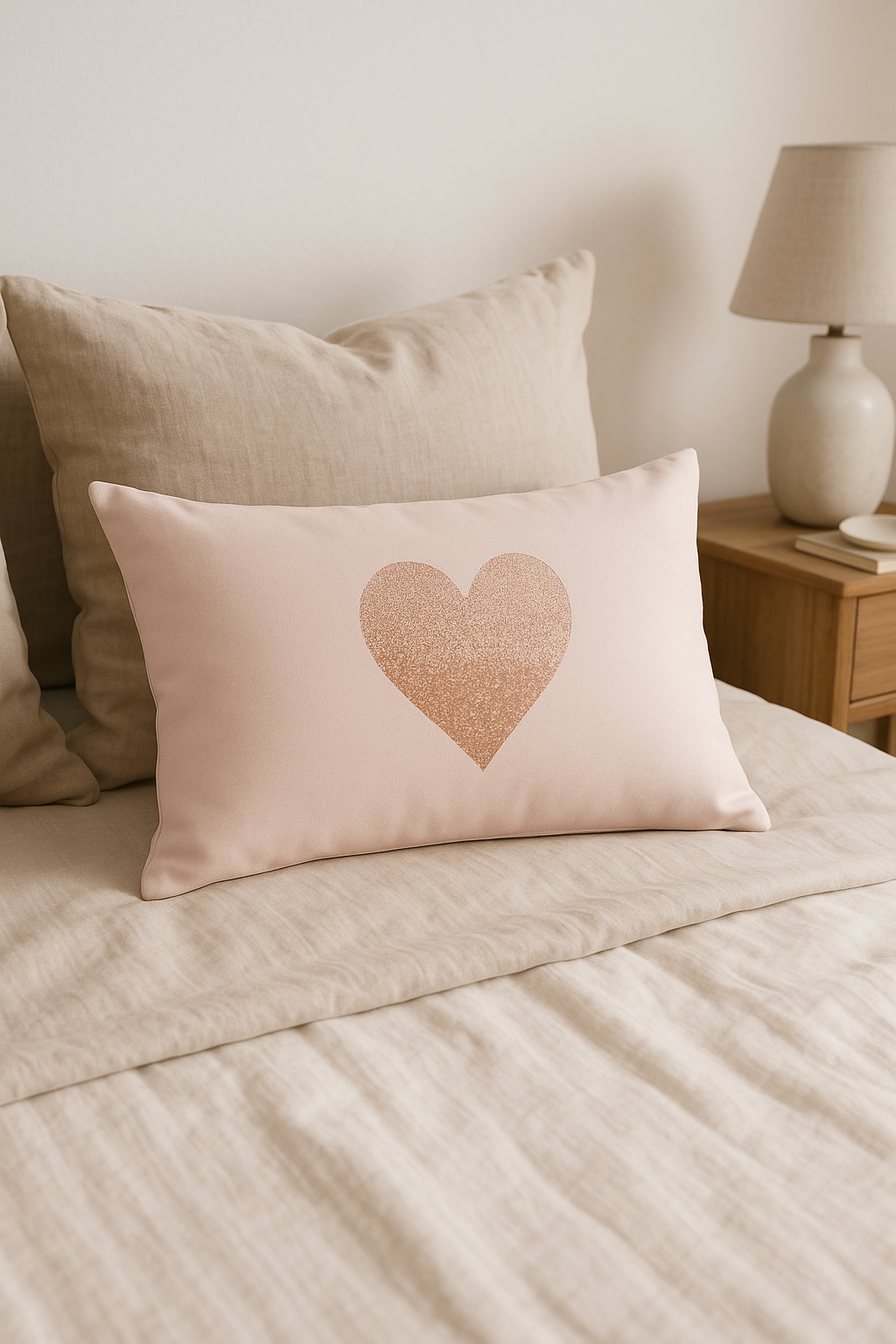 housse de coussin rose motif géométrique tendance décorative pour la maison