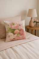 housse de coussin rose style nordique pour décoration élégante