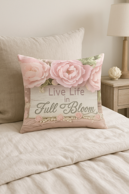 housse de coussin rose style nordique pour décoration intérieure - vue 2 sur 2
