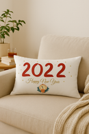 housse de coussin rouge de Noël pour décoration intérieure
