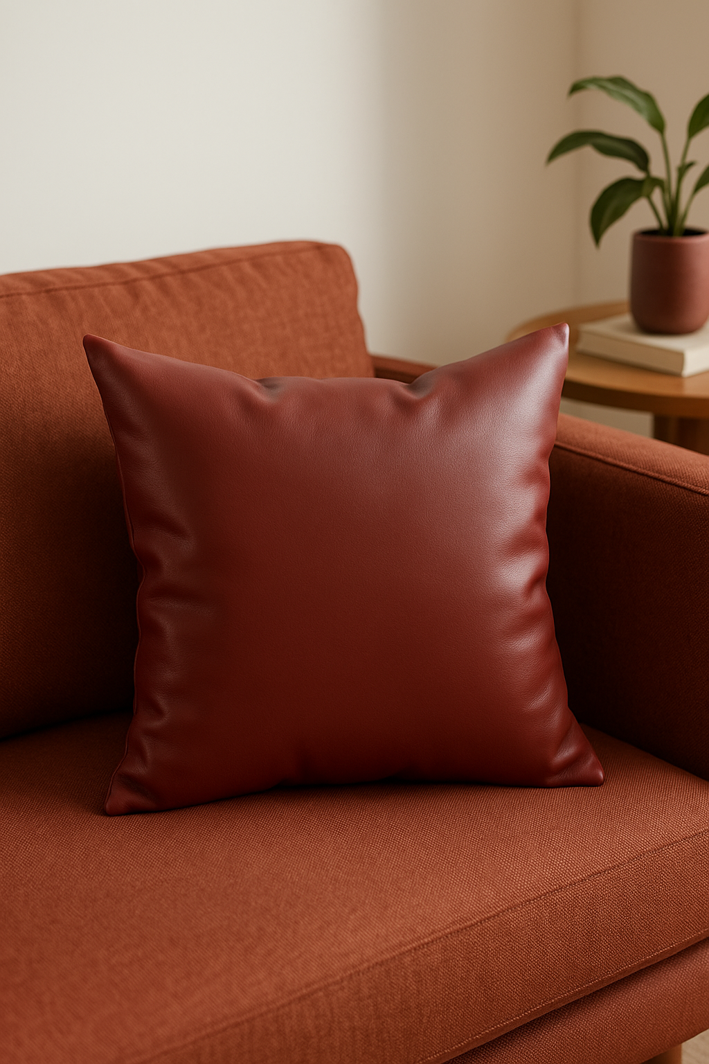 housse de coussin similicuir 45x45 60x60 pour canapé lit