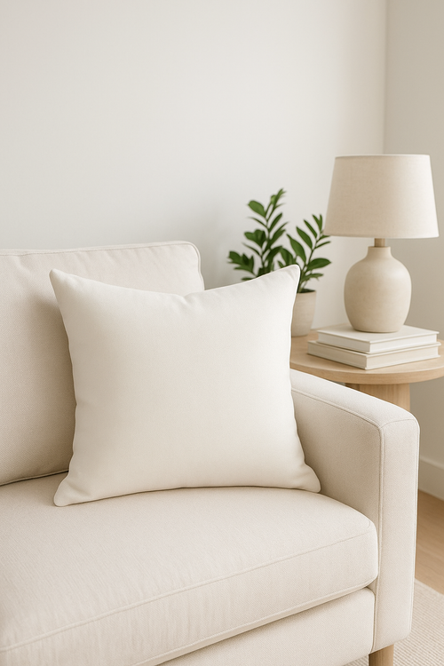 housse de coussin sur mesure en velours doux disponible en plusieurs tailles - vue 2 sur 2