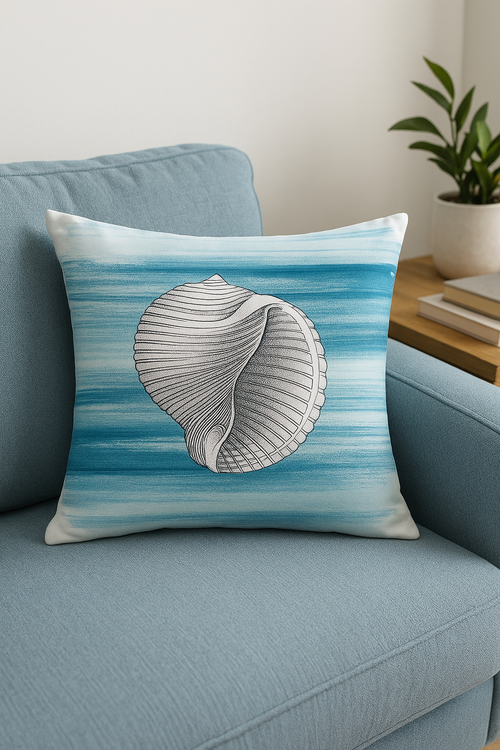 housse de coussin tortue marine décoration originale pour canapé - vue 2 sur 2