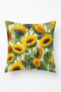 housse de coussin tournesol décoratif pour été